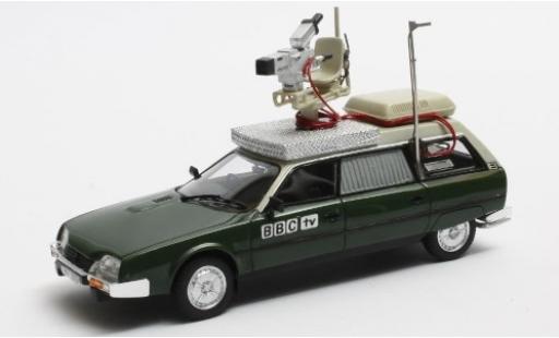 Diecast model cars Citroen CX Berline Safari metallic green/beige RHD BBC 1982 Kamerawagen 1/43 Matrix