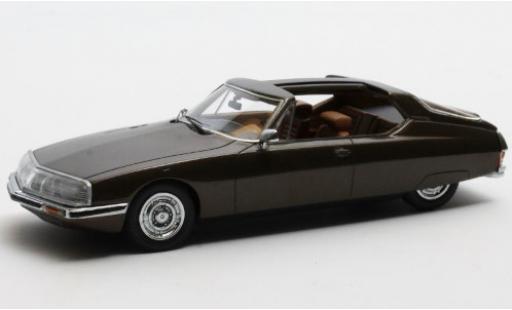 Diecast model cars Citroen SM Shooting Brake Heuliez Espace metallic brown 1970 1/43 Matrix