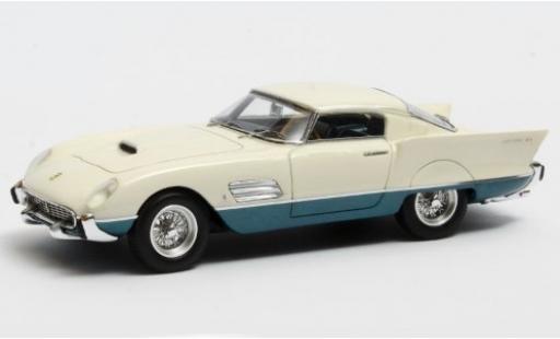 Diecast model cars Ferrari 410 Coupe Superamerica Superfast Speciale white/metallic blue 1956 1/43 Matrix