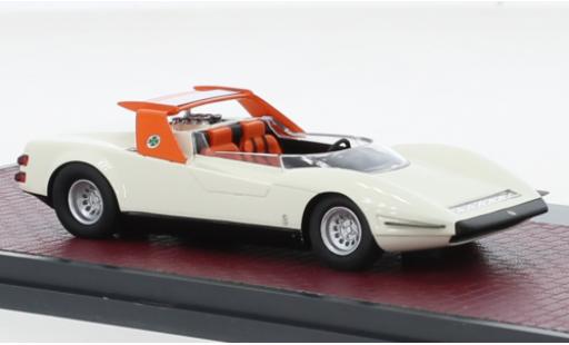 Diecast model cars Alfa Romeo P33 roadster pininfarina 3 white/orange 1968 1/43 Matrix