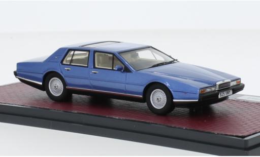 Diecast model cars Aston Martin Lagonda s2 metallise blue RHD 1980 1/43 Matrix