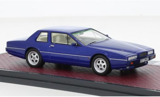 Diecast model cars Aston Martin Lagonda swb virage metallise blue RHD 1986 1/43 Matrix