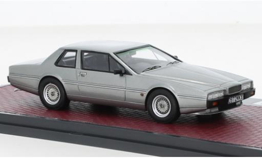 Diecast model cars Aston Martin Lagonda swb virage metallise grey RHD 1986 1/43 Matrix