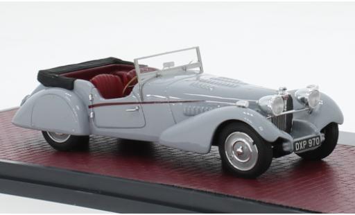 Diecast model cars Bugatti 57 SC TSC Sports Tourer Vanden Plas grey RHD 1938 1/43 Matrix