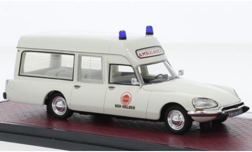 Diecast model cars Citroen DS ambulance 20 Visser Den Helder 1975 1/43 Matrix