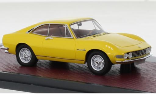 Diecast model cars Fiat Dino Coupe Saloon Prototipo Pininfarina yellow 1/43 Matrix