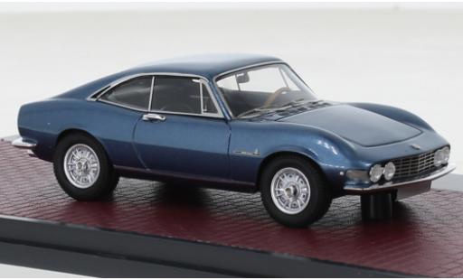 Diecast model cars Fiat Dino Coupe Saloon Prototipo Pininfarina metallise blue 1/43 Matrix
