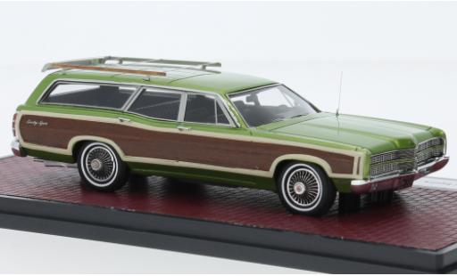 Diecast model cars Ford LTD Country Squire metallise vert/optique de bois 1969 1/43 Matrix