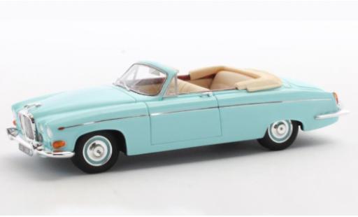 Diecast model cars Jaguar 420 420G G Convertible blue RHD 1969 1/43 Matrix