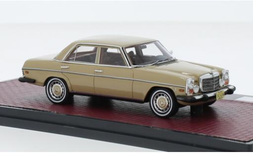 Diecast model cars Mercedes 300 Base D (W115) beige 1974 1/43 Matrix