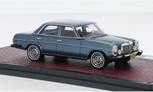 Diecast model cars Mercedes 300 Base D (W115) metallise blue 1974 1/43 Matrix