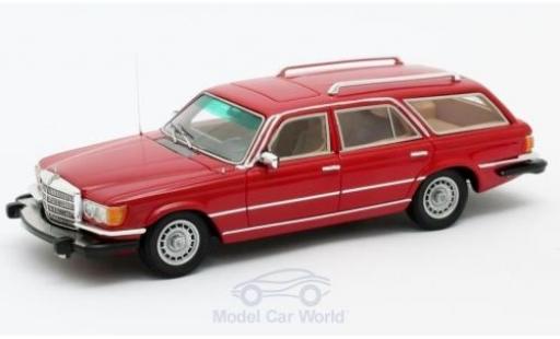 Diecast model cars Mercedes 350 Base SE (W116) Crayford Estate red 1977 1/43 Matrix