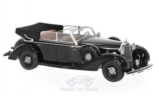Diecast model cars Mercedes 770 Cabriolet Convertible D black 1938 open 1/43 Matrix