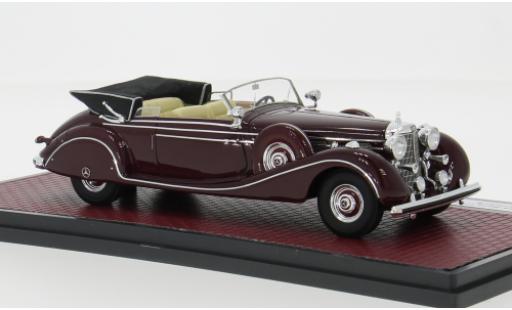 Diecast model cars Mercedes 770 Cabriolet K (W150) Convertible B red 1939 1/43 Matrix