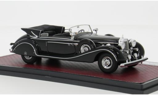 Diecast model cars Mercedes 770 Cabriolet K (W150) Convertible B black 1939 1/43 Matrix