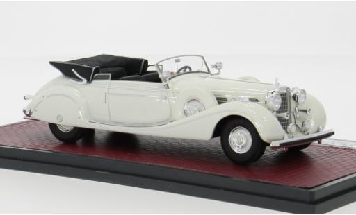 Diecast model cars Mercedes 770 Cabriolet K (W150) Convertible B white 1939 1/43 Matrix