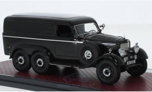 Diecast model cars Mercedes G4 Kastenwagen (W31) Van black 1939 1/43 Matrix