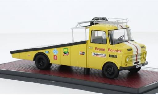 Diecast model cars Opel Blitz Base yellow Ecurie Bonnier 1970 1/43 Matrix