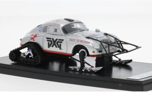Diecast model cars Porsche 356 A A Valkyrie Racing silver/red 2021 1/43 Matrix