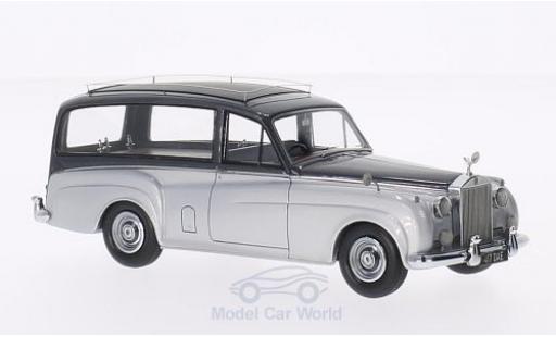 Diecast model cars Rolls Royce Silver Cloud Hearse Simpson & Slater grey/metallic grey RHD 1/43 Matrix