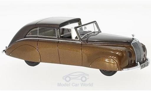 Diecast model cars Rolls Royce Silver Wraith Sedanca de Ville by Hopper metallic brown RHD 1947 1/43 Matrix