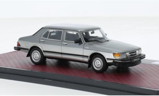 Diecast model cars Saab 900 CD Turbo metallise grey 1981 1/43 Matrix