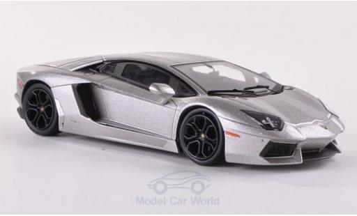 Diecast model cars Lamborghini Aventador LP700-4 metallic grey 1/43 Hot Wheels Elite