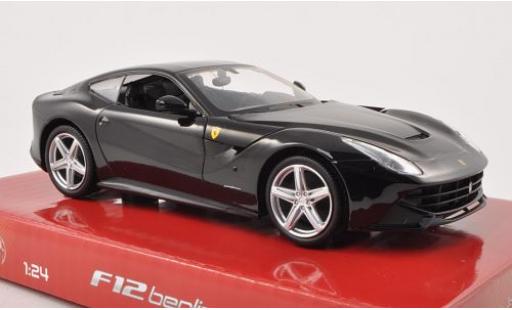 Diecast model cars Ferrari F12 Berlinetta 2 Saloon black 1/24 Mattel