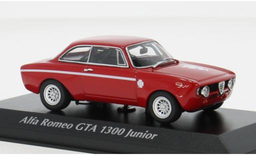 Diecast model cars Alfa Romeo Giulia gt junior 1300 A red 1968 1/43 Maxichamps