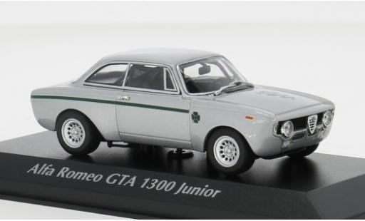 Diecast model cars Alfa Romeo Giulia gt junior 1300 A silver 1968 1/43 Maxichamps