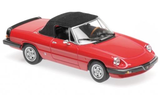 Diecast model cars Alfa Romeo Spider Duetto duetto red 1983 1/43 Maxichamps