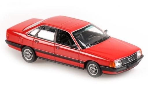 Diecast model cars Audi 100 berline red 1990 1/43 Maxichamps