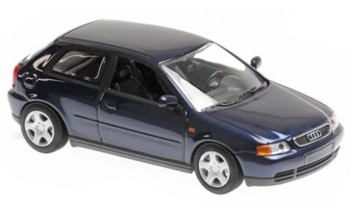 Diecast model cars Audi A3 berline (8L) metallic blue 1996 1/43 Maxichamps