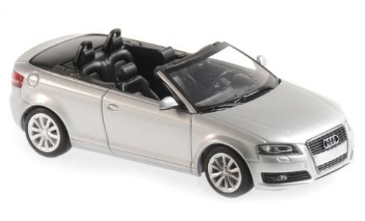 Diecast model cars Audi A3 cabriolet Convertible grey 2007 1/43 Maxichamps