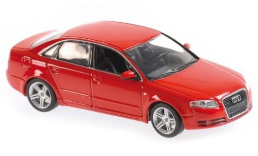 Diecast model cars Audi A4 berline red 2004 1/43 Maxichamps
