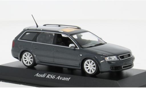 Diecast model cars Audi A6 avant metallise grey 2002 1/43 Maxichamps