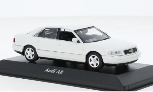 Diecast model cars Audi A8 berline white 1999 1/43 Maxichamps