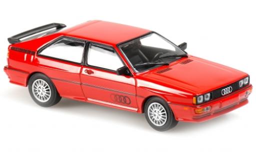 Diecast model cars Audi Quattro coupe red/Dekor 1980 1/43 Maxichamps
