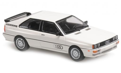 Diecast model cars Audi Quattro coupe white/Dekor 1980 1/43 Maxichamps