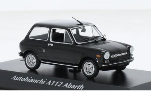 Diecast model cars Autobianchi A112 abarth black 1974 1/43 Maxichamps