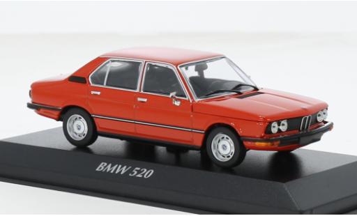Diecast model cars Bmw 520 berline (E12) red 1972 1/43 Maxichamps