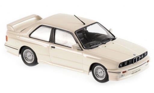 Diecast model cars Bmw M3 coupe (E30) white 1987 1/43 Maxichamps