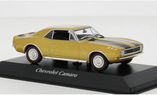 Diecast model cars Chevrolet Camaro Coupe gold 1967 1/43 Maxichamps