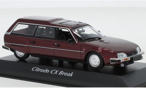 Diecast model cars Citroen CX Break Estate metallic red 1980 1/43 Maxichamps
