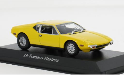 Diecast model cars De Tomaso Pantera Coupe yellow 1972 1/43 Maxichamps
