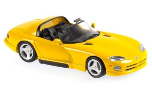 Diecast model cars Dodge Viper Roadster yellow 1993 1/43 Maxichamps