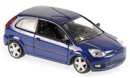 Diecast model cars Ford Fiesta MKIV metallise blue 2002 1/43 Maxichamps