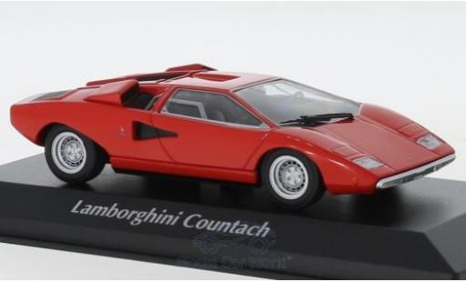 Diecast model cars Lamborghini Countach LP 400 red 1970 1/43 Maxichamps