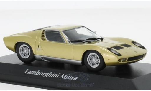 Diecast model cars Lamborghini Miura Base gold 1966 1/43 Maxichamps