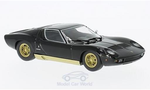 Diecast model cars Lamborghini Miura Base black/gold 1966 1/43 Maxichamps